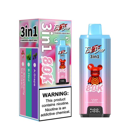 Aivono Aim Fatbear 80000 Puffs Triple Flavors Disposable Vape