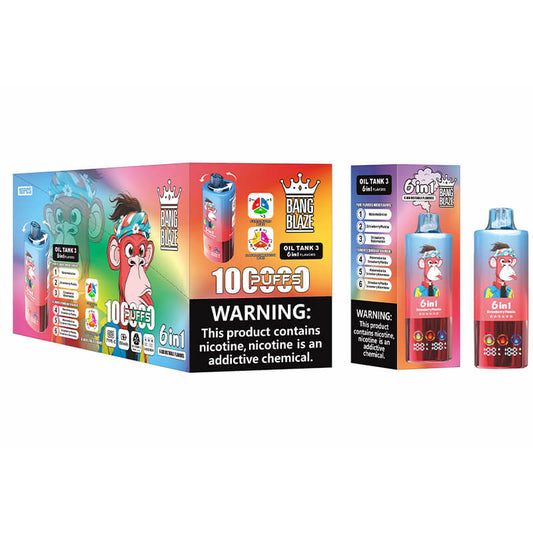 Bang Blaze 100000 Puffs 6 Flavors Disposable Vape