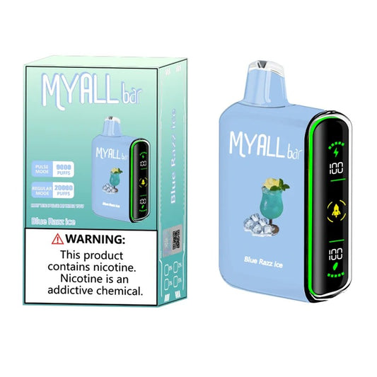 Blue Razz ice MYALL Bar 20000 Puffs Disposable Vape