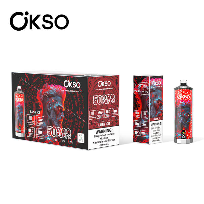 OKSO Shisha Hookah Mega 50000 Puffs Disposable Vape