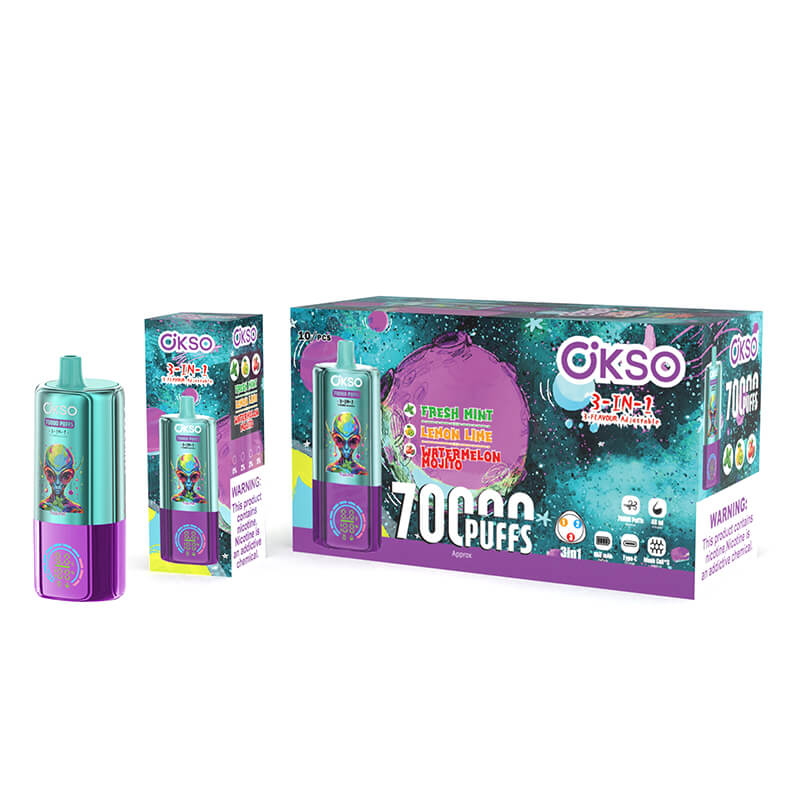 OKSO 70000 Puffs 3in1 Flavors Disposable Vape