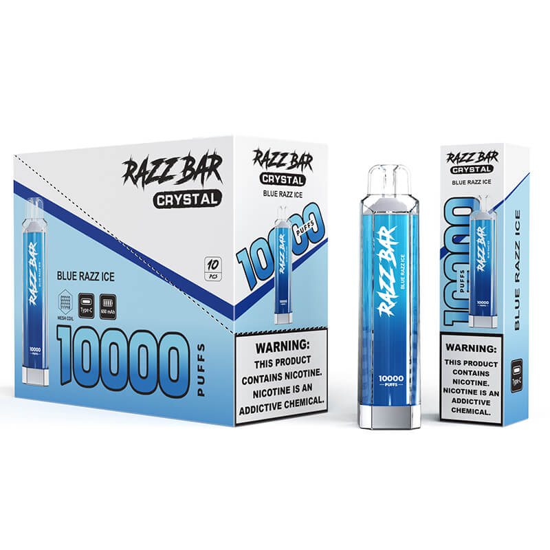 Razz Bar Crystal 10000 Puffs Disposable Vape