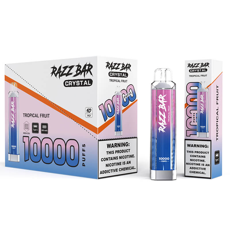 Razz Bar Crystal 10000 Puffs Disposable Vape