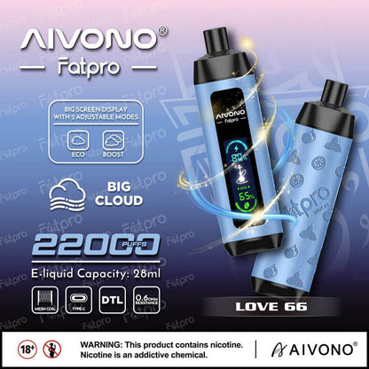 AIVONO Aim Fatpro 22000 Puffs Disposable Vape