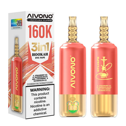 Aivono 160000 Puffs 3in1 Shisha DTL Disposable Vape