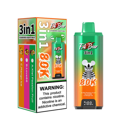 Aivono Aim Fatbear 80000 Puffs Triple Flavors Disposable Vape