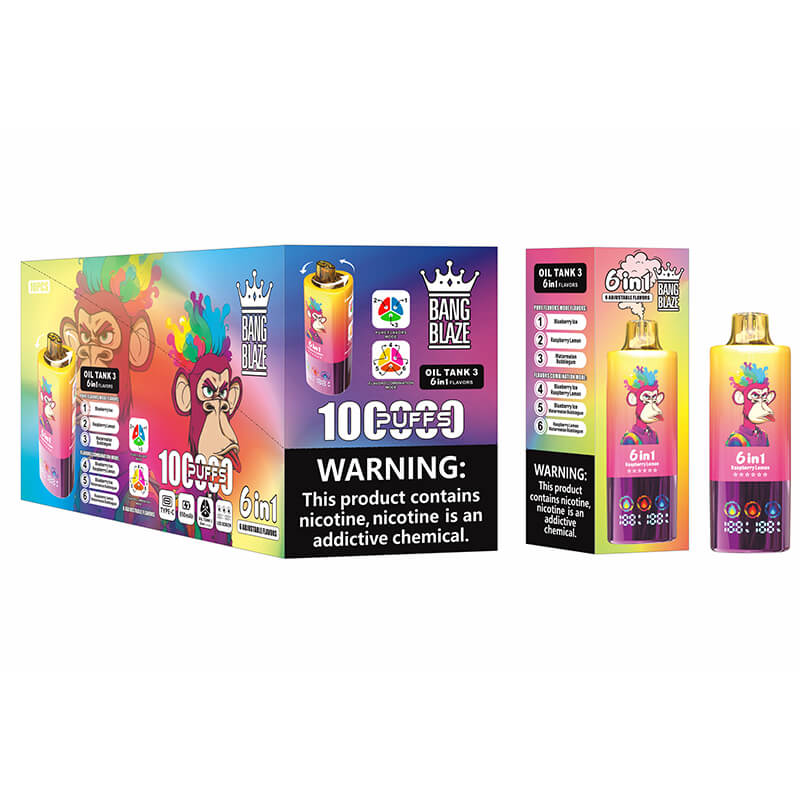 Bang Blaze 100000 Puffs 6 Flavors Disposable Vape