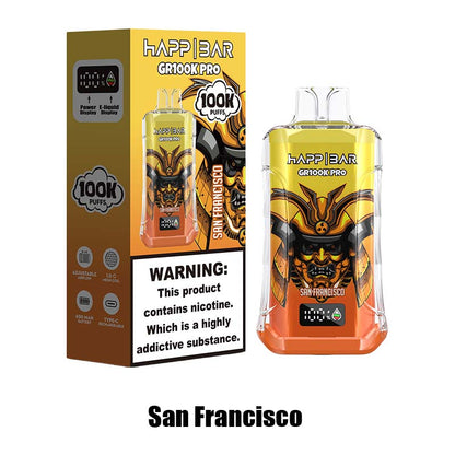 HAPP BAR GR100K PRO 100000 Puffs Disposable Vape