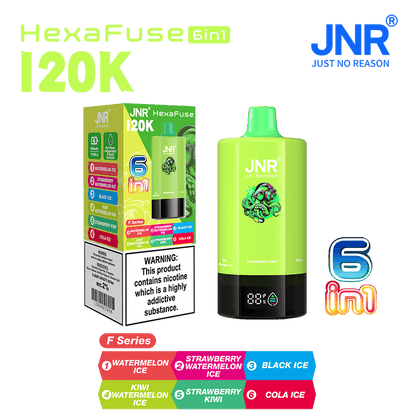 JNR HexaFuse 120000 Puffs 6in1 Disposable Vape