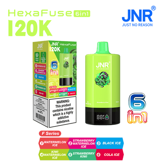 JNR HexaFuse 120000 Puffs 6in1 Disposable Vape
