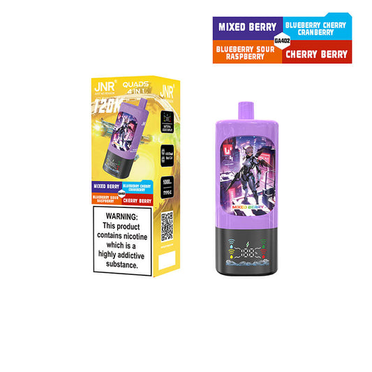 JNR Quads 120000 Puffs 4 Flavors Disposable Vape