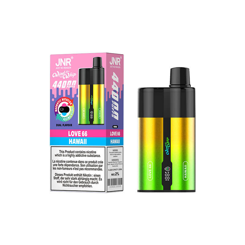 JNR WindWhip 44000 Puffs 2 Flavors Disposable Vape