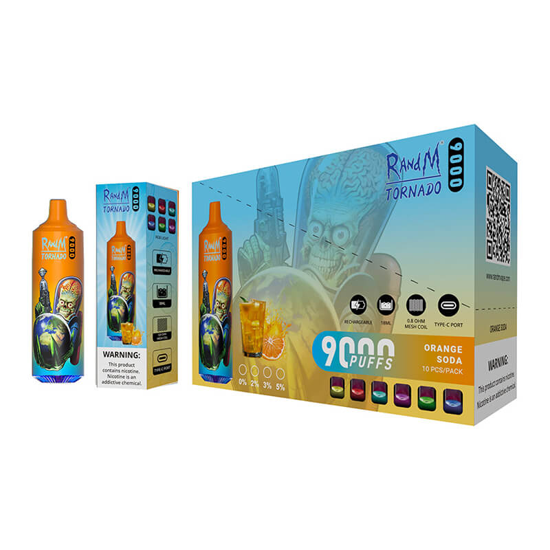 RandM Tornado 9000 Puffs Disposable Vape Kit 18ml