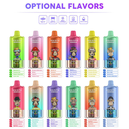 WASPE 100000 Puffs 4 Flavors Disposable Vape
