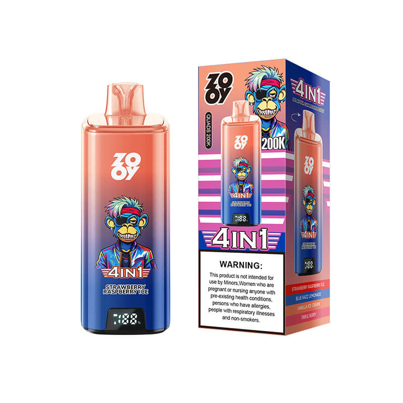 Zooy Quads 200000 Puffs 4in1 Disposable Vape