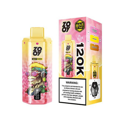 Zooy 6in1  120000 Puffs Disposable Vape