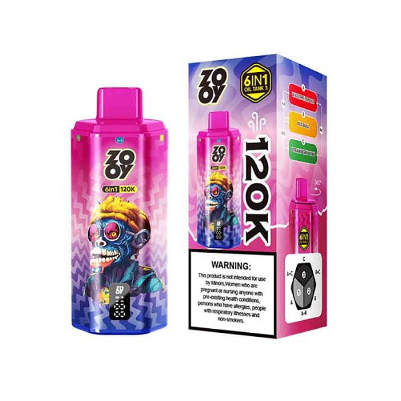Zooy 6in1  120000 Puffs Disposable Vape