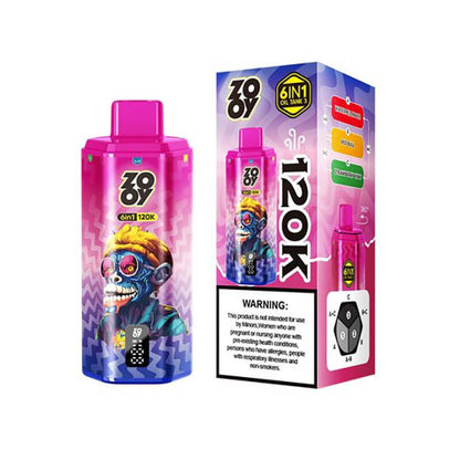 Zooy 6in1  120000 Puffs Disposable Vape