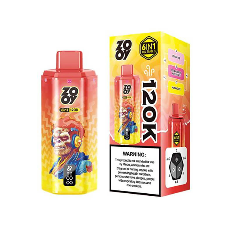 Zooy 6in1  120000 Puffs Disposable Vape