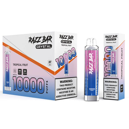 Razz Bar Crystal 10000 Puffs Disposable Vape